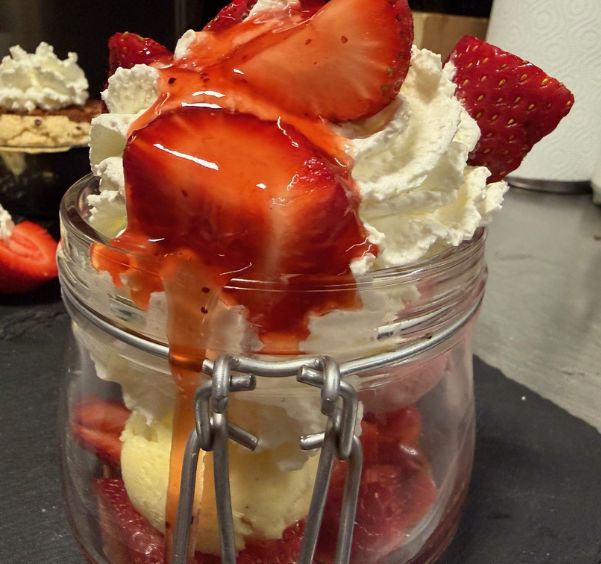 Il Venti à Durbuy | Dessert fraise